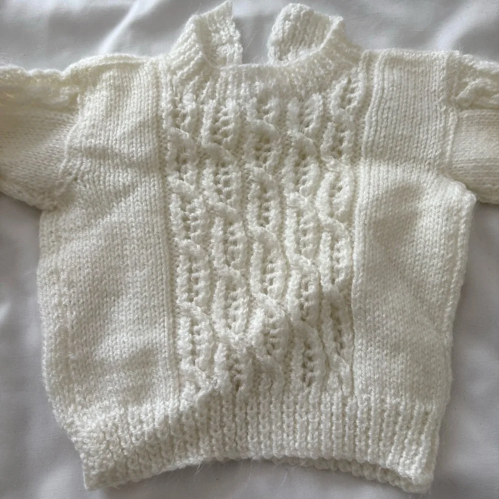 Vintage handmade white